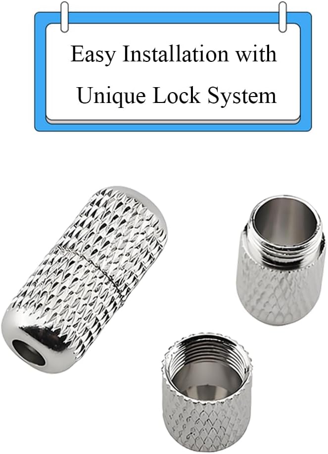 Ckyleole Shoelaces Buckle Lock No Tie Shoe Lace Turnbuckle Metal Laces Clasps Capsule Shoelaces Tip End Laces Rotating Lock - Image 4